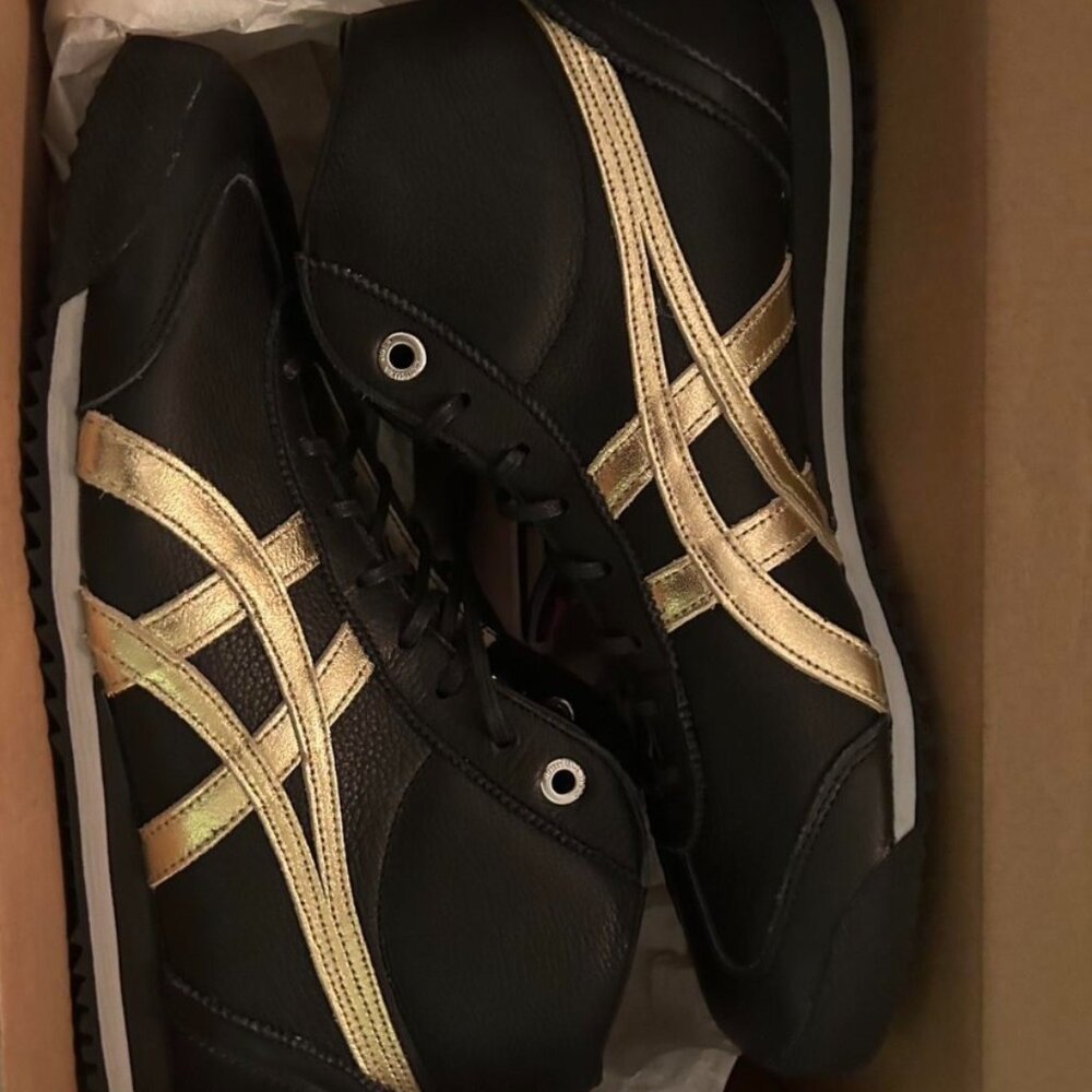 Onitsuka Tiger- Black and Gold High Tops